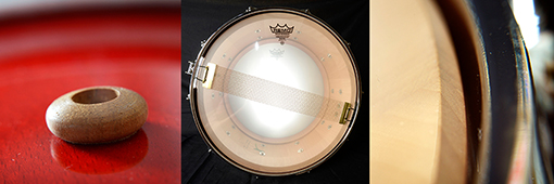 Detailaufnahmen einer CAZZ Snaredrum Detailaufnahmen einer CAZZ Snaredrum